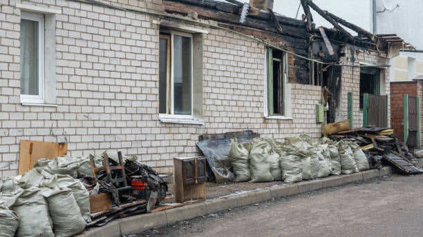 Professional Fire Damage Removal technician working in Audubon, PA